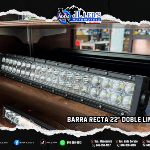 Barra Recta 22" Doble Linea Carcaza Gruesa Pz