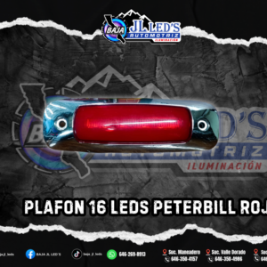 Plafon 16 led y cob mini peterbill ROJO PAR