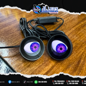 Led indicasion OJOS animados control remoto 9-24v par
