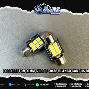Foco feston Black 6 led's 3030 blanco Par