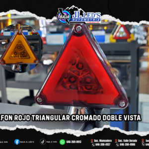 Plafon Triangular ROJO AMBAR Doble vista par