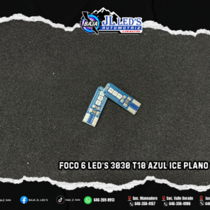 Foco T10 Azul Ice Plano Par