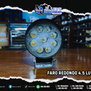 Faro Redondo 4.5" 9 LEDS LUPAS DUAL COLOR PAR