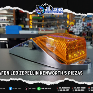 Plafon led Zepellin kenworth Cromado AMBAR 5 pz