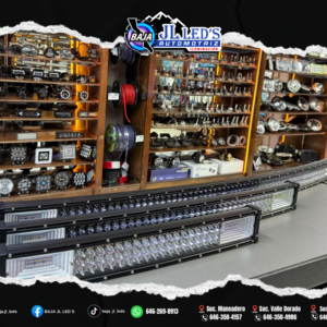 Barra LED 3 Lineas Curva dual color blanco/ambar Pz