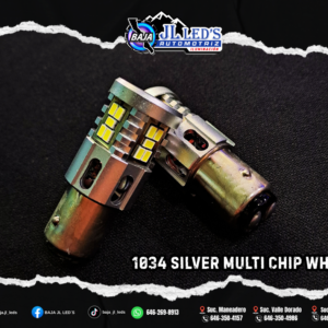 Foco led 1034 / 1157 Silver cromo Blanco Par