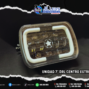 Unidad Cuadrada 7" DRL Centro Estrella Lupas Par