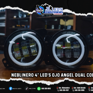 Faro Neblinero 4" 3 LED'S ojo angel dual color Par
