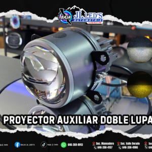 Proyector Auxiliar Doble Lupa 3" sellado dual color