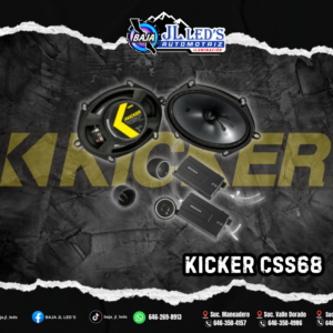 Kicker Kit CS 6x8 con tweeter de titanio 3/4, crossover