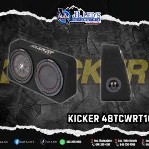 Kicker Cajon con subwoofer 10" Ultra-thin sistem 800w 400rms pz