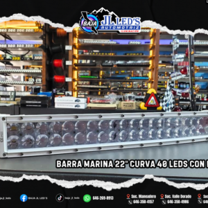 Barra Marina 22" Curva LUPA Blanco Pz