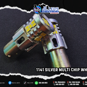 Foco led 1156 / 1141 Silver cromo Blanco Par