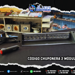Codigo de Chuponera 2 Modulos Blanco/Ambar 12v a 30v pz