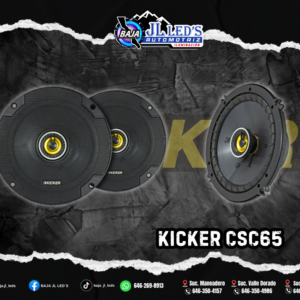 Kicker Bocinas Coaxiales 6.5" MAX 300w 100rms par