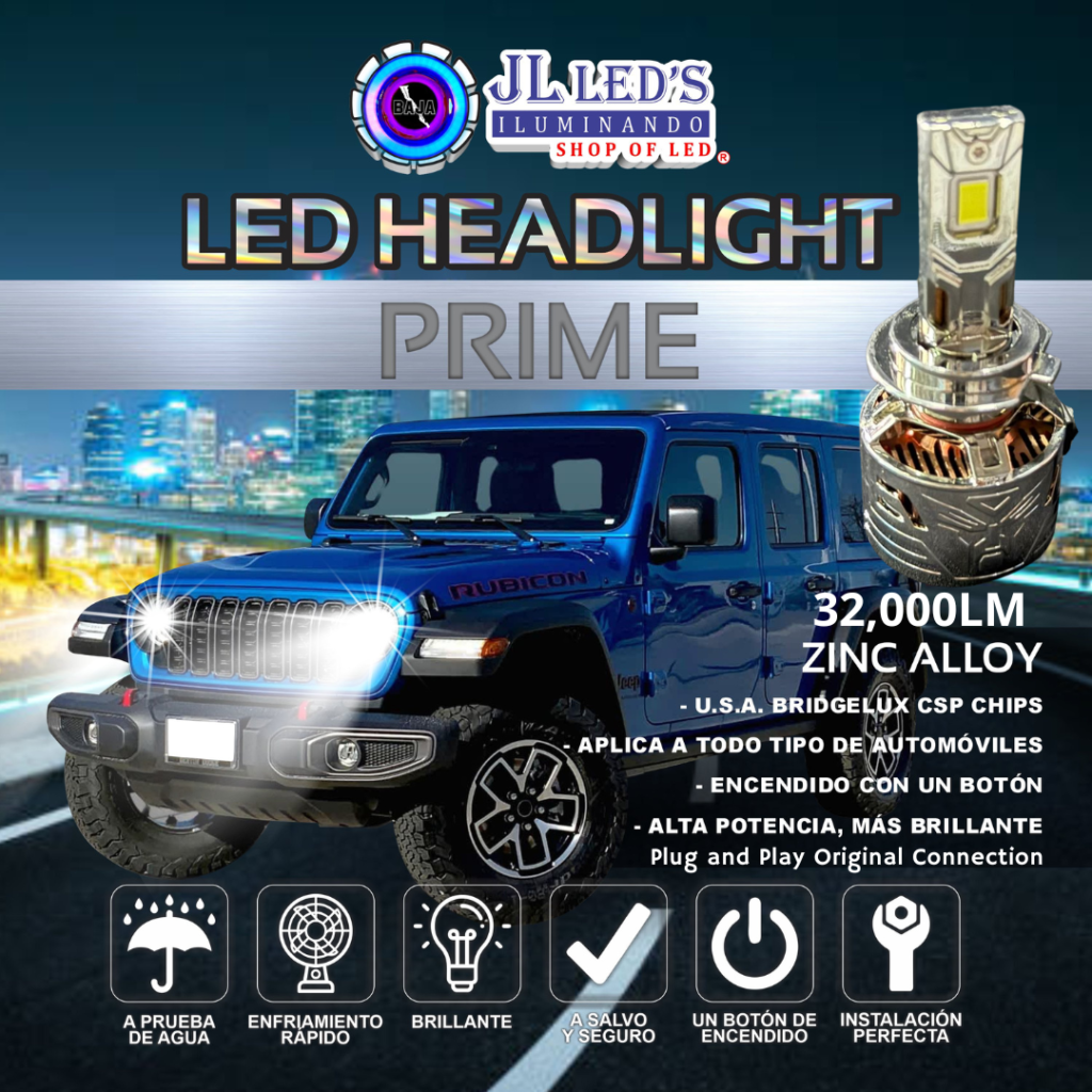 Bulbo Led's H7 PRIME