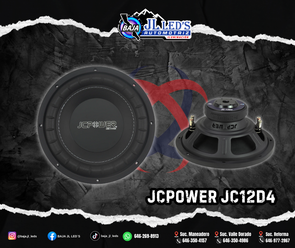 JCPOWER Subwoofer 12" 600w doble bobina pz