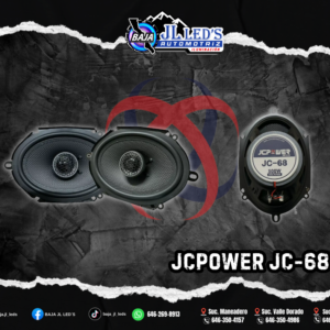 JCPOWER bosinass 6x8" coaxiales 2 vias 300w 50rms 4ohm par
