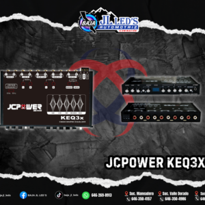 JCPOWER Ecualizador de audio con Epicentro line driver 3 en 1 pz