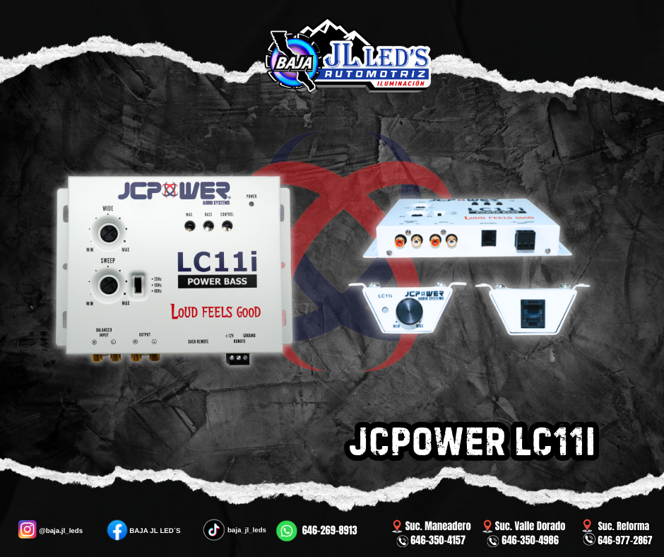 Restaurador de bajos epicentro 1 perilla JCPOWER audio sistem pz