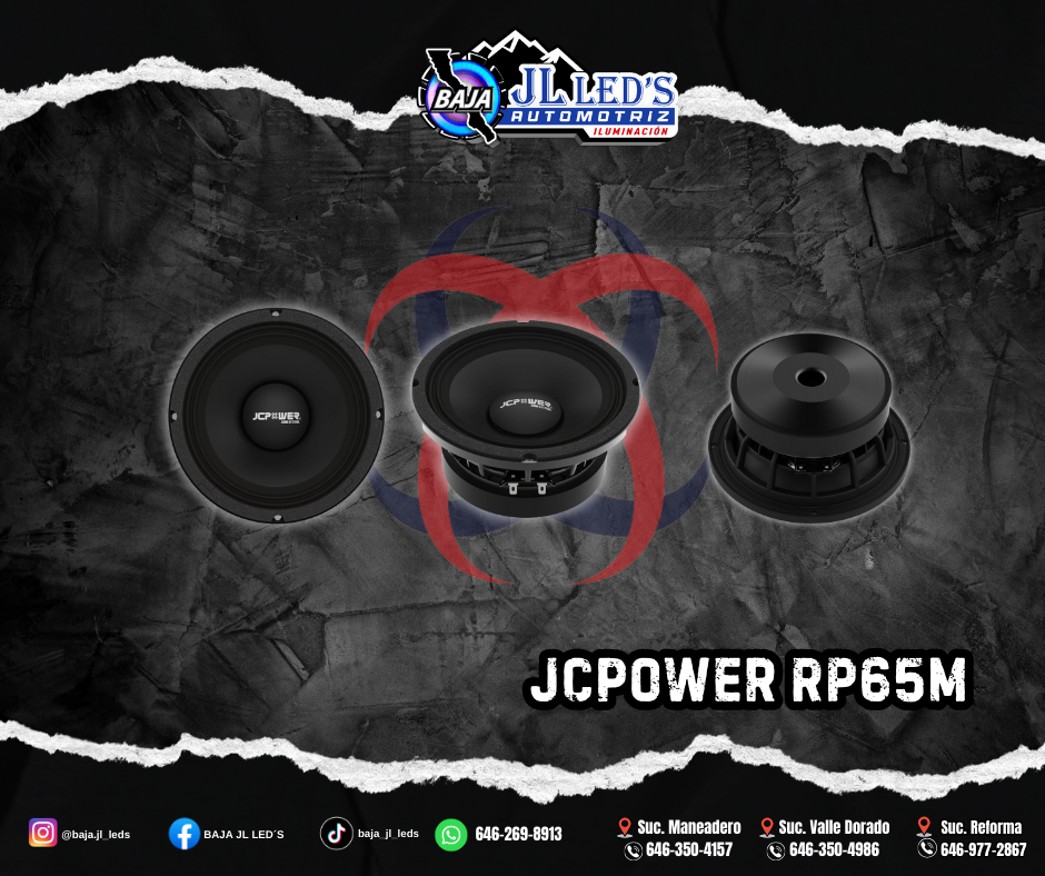 JCPOWER Medio-Bajo 6.5" 500w audio sistem 4ho par