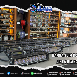 Barra Slim Doble Linea Blanco frio Spot and Flood Pz