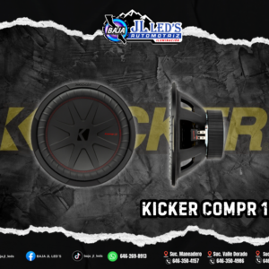Kicker Subwoofer CompR 12" doble bobina 4 homs 1000w 500rms pz