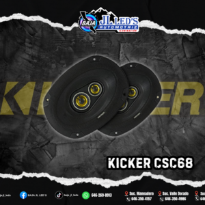 Kicker Bocinas 6x9" MAX 450w 150rms 3 way par