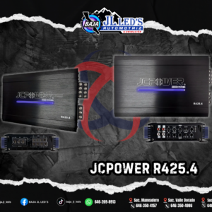 JCPOWER Amplificador de audio 4 canales 800W