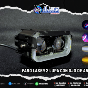 Faro 2 led laser lupa con ojo de angel Par