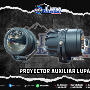 Proyector Auxiliar Lupa 3" sellado luz blanca baja y alta par