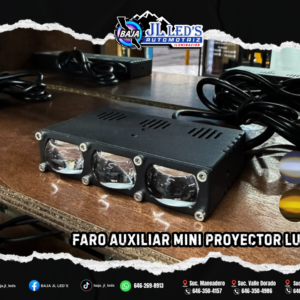 Faro Auxiliar Mini Proyector Lupa led Laser TRIPLE Par