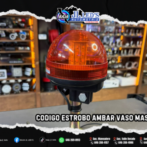 Codigo estrobo AMBAR vaso MASTIL