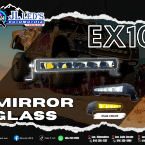 Barra Mirror Ex10 y Ex20 Glass Dual Color Blanco/Ambar pz