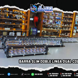 Barra Slim Doble Linea Dual Color frio Spot and Flood Pz