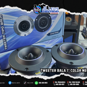 TWEETER TIPO BALA COLOR NEGRO PAR