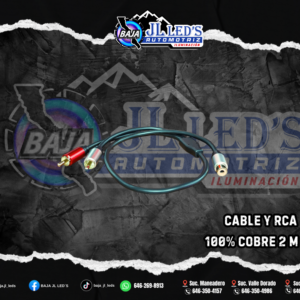 Cable Y RCA 100% cobre 2 Machos 1 Hembra  P/AUDIO pz