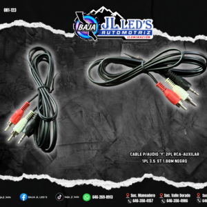 CABLE P/AUDIO "Y" RCA-AUXILAR