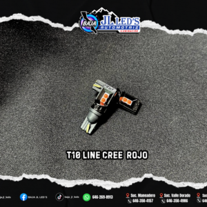 T10 LINE CREE FOCOS ROJO PAR