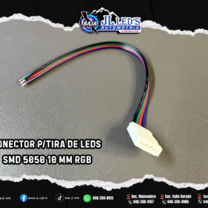 CONECTOR P/TIRA DE LEDS SMD 5050 10 MM RGB