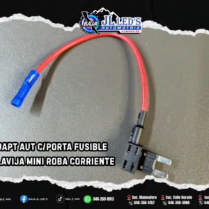 MINI ROBA CORRIENTE C/PORTA FUSIBLE T/CLAVIJA PZ