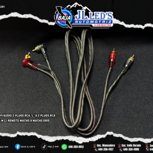 CABLE RCA AUDIO 2 PLUGS "L" A 2 PLUGS RCA 1.5 m c/ REMOTO PZ