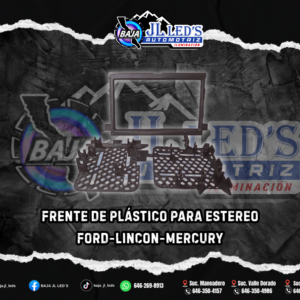 FRENTE PLASTICO P/AUTOESTEREO DOBLE DIN FORD LINCOLN MERCURY PZ