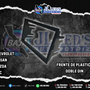 FRENTE PLASTICO P/AUTOESTEREO DOBLE DIN CHEVROLET NISSAN MAZDA GMC PZ