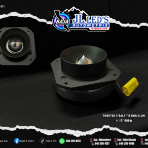 TWEETER T/BALA TITANIO ALUM. 4 1/2" 600W PZ