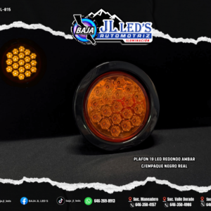 Plafon 19 led redondo AMBAR c/empaque Pz