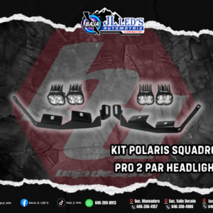 Baja Designs Kit de faros delanteros Polaris Squadron Pro