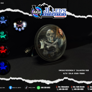 Unidad redonda 5" 'Calavera' rgb par