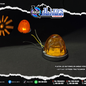 Plafon led watermelon Ambar luz fija y estrobo pz