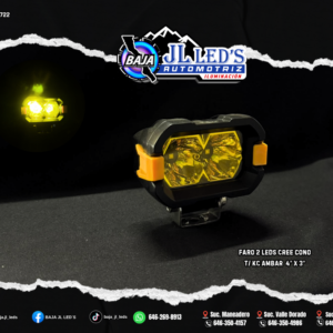 Faro 2 LEDS CREE t/ KC AMBAR Par